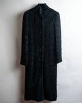 "GIORGIO ARMANI" Stand collar velour long coat