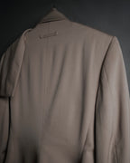 –SPECIAL– “Jean Paul GAULTIER FEMME” 90’s-00’s sculptural scarf collar tailored jacket