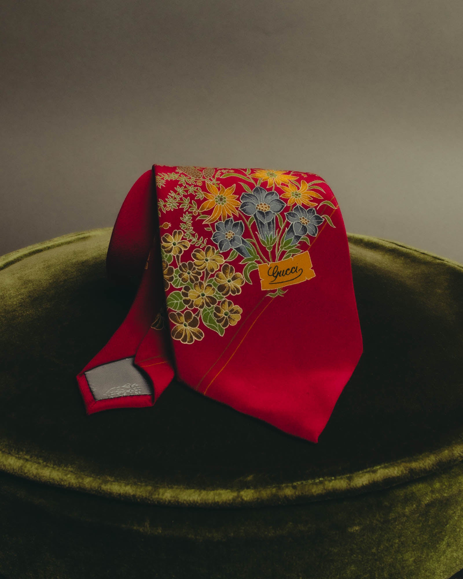 GUCCI (グッチ) - ネクタイ - レッド - 70's-80's ヴィンテージ