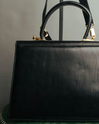 "Salvatore Ferragamo" 90's-00's Classic gancini leather top handle bag