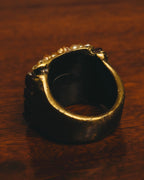 -SPECIAL- “CHANEL” 2000AW Glass pearl embellished CC statement ring