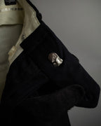 "YVES SAINT LAURENT" Classical tailoring shadow stripe pattern set up