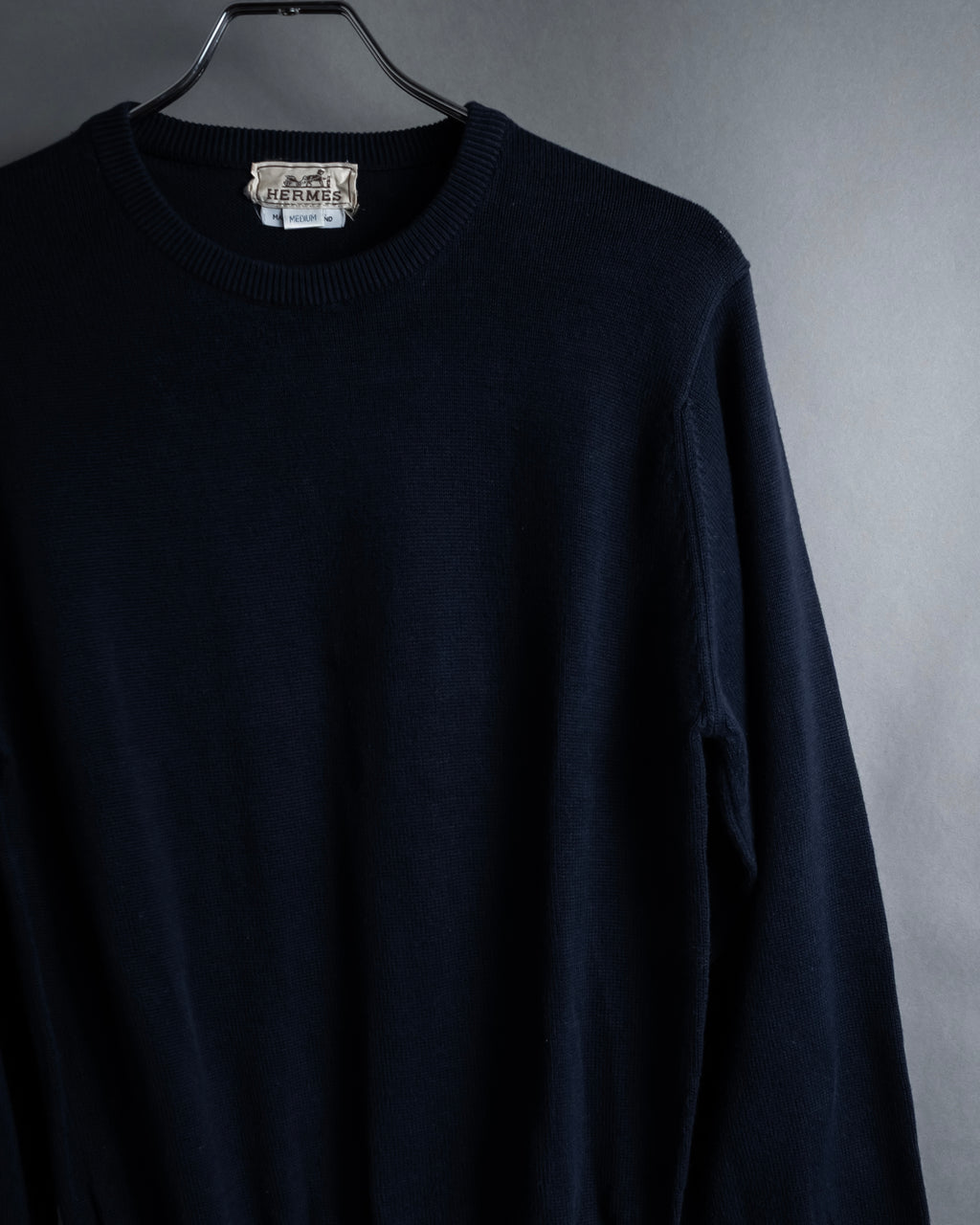 "HERMES" 80's-90's Minimalist design cotton knit