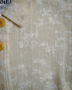 -SPECIAL- “CHANEL” 99’s Sheer fancy tweed safari jacket