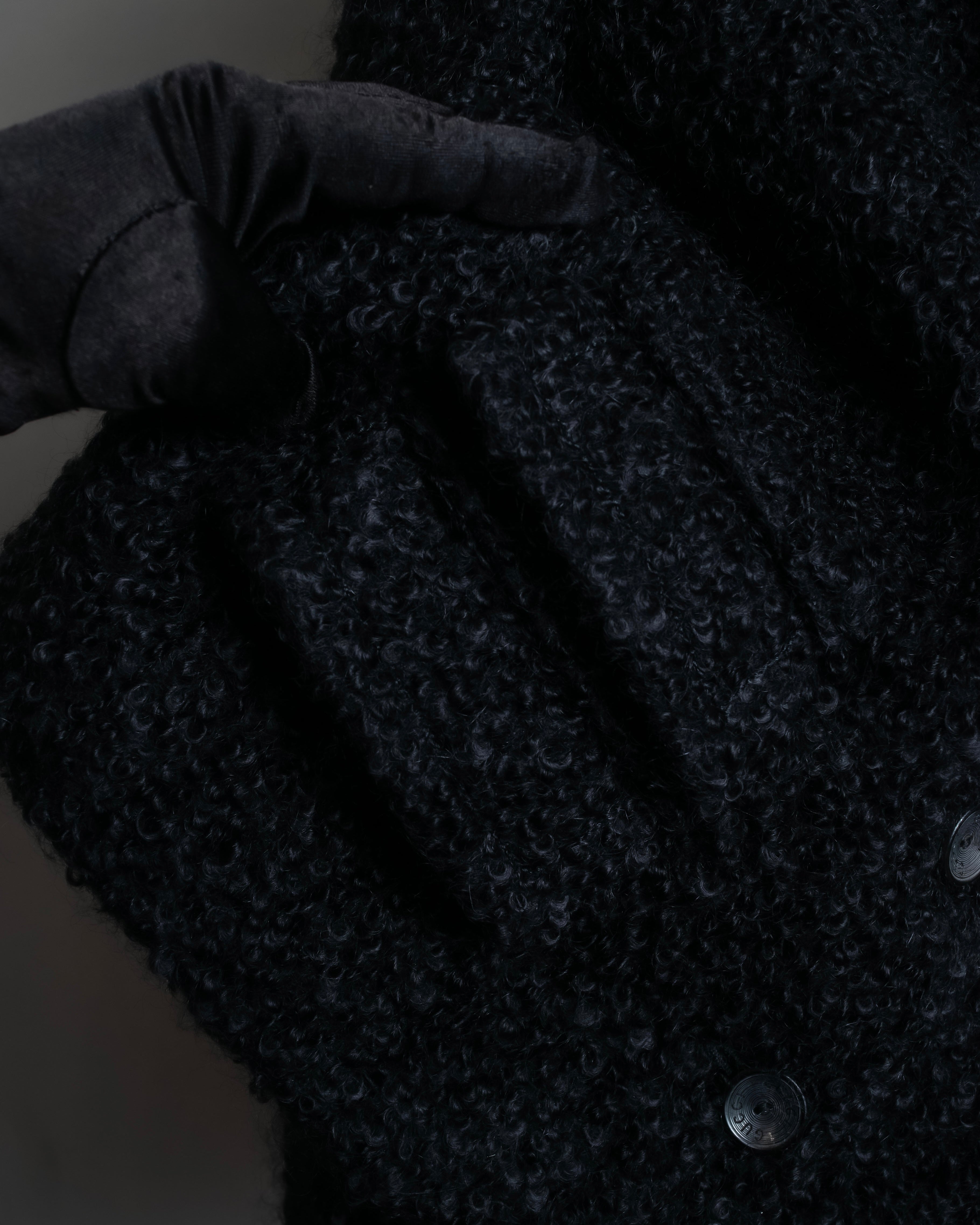 "GUCCI" Compact pattern bouclé wool jacket