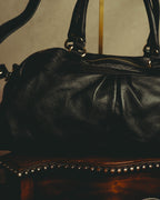 “RED VALENTINO” 2010’s lace bow leather two-way bag