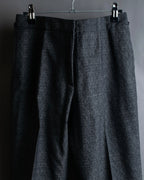 "Maison Martin Margiela" Geometric pattern high waist slim slacks