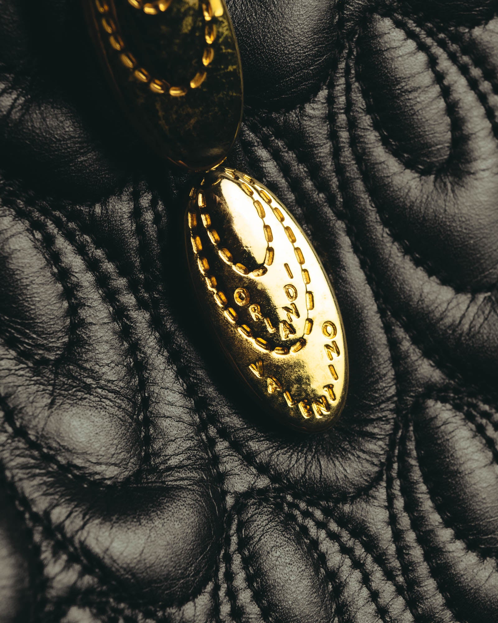"Valentino Orlandi" 80's-90's Sculptural quilted leather shoulder bag
