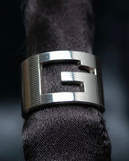 “GUCCI” G logo silver 925 ring