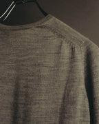 "Theatre PRODUCTS" 00's-10's Pearl embellished wool v-neck knit sweater