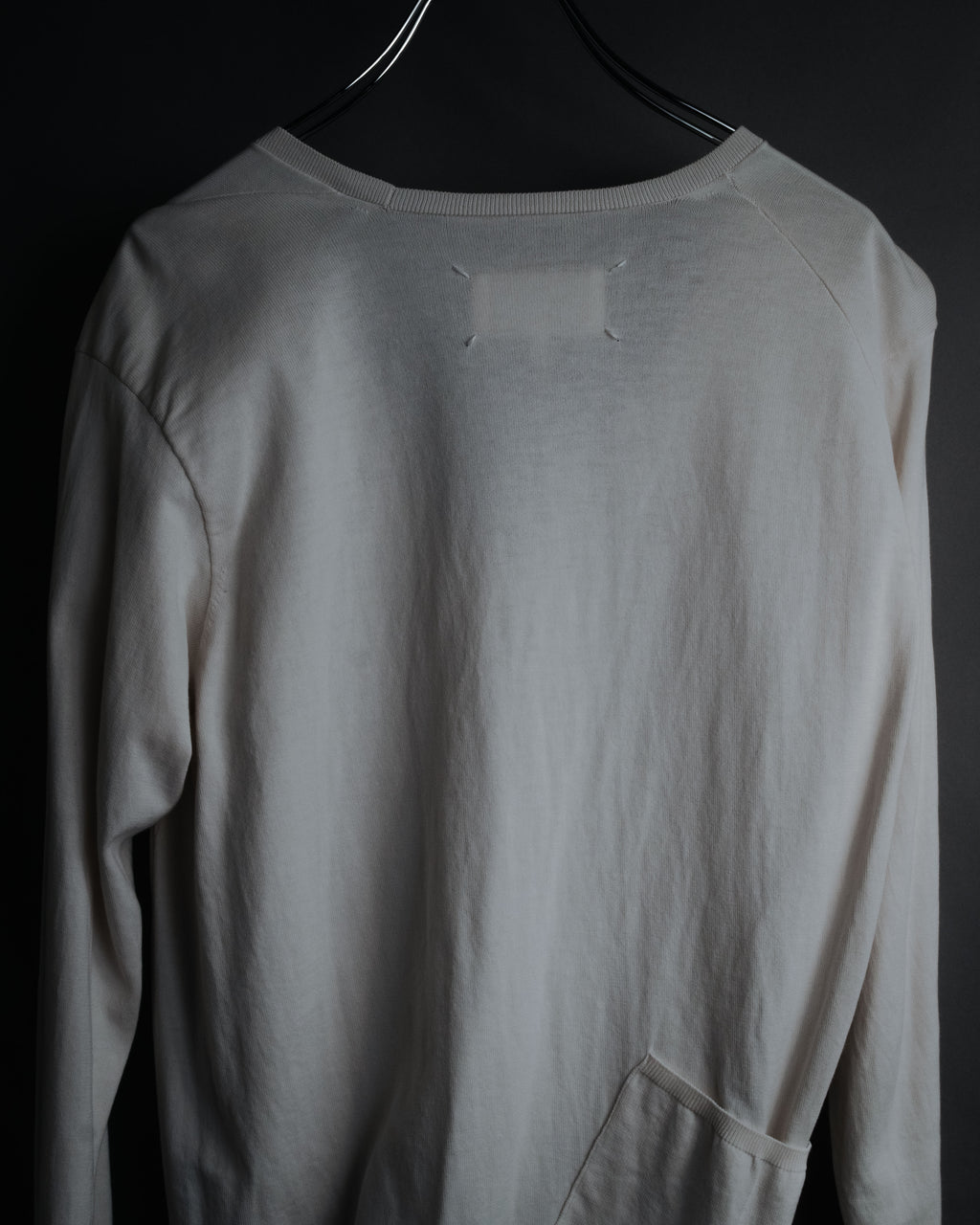 "Maison Martin Margiela" 2014 asymmetrical cotton knit cardigan
