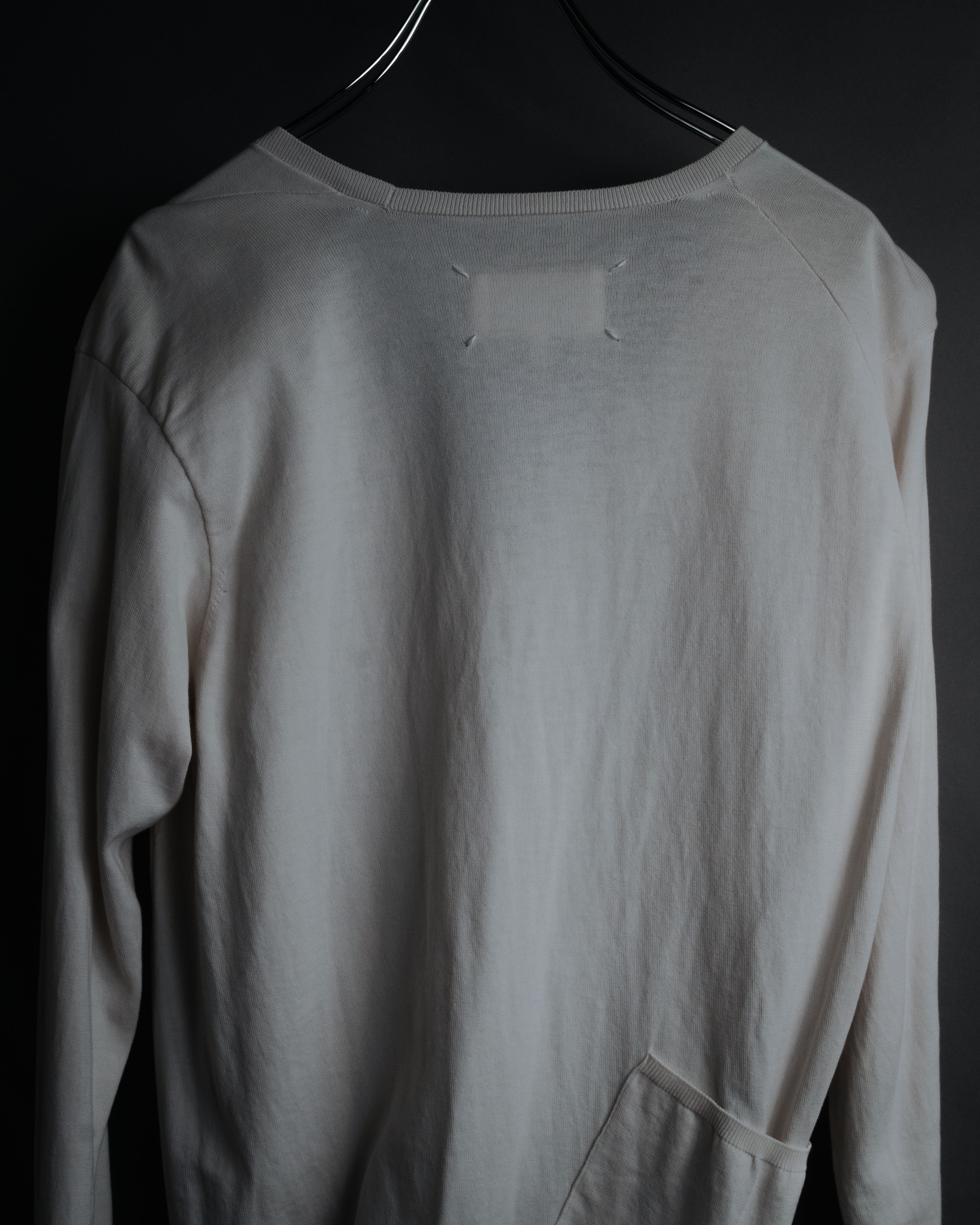 "Maison Martin Margiela" 2014 asymmetrical cotton knit cardigan