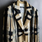 "MOSCHINO" Graphic check pattern raw edge design tailored jacket