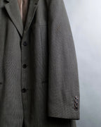 "HUGO BOSS" Woven pattern oversized 3 button tailored jacket
