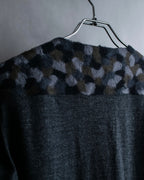 "PRADA" Camouflage pattern V-neck knit