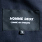 "COMME des GARCONS HOMME DEUX" Different material tailored jacket