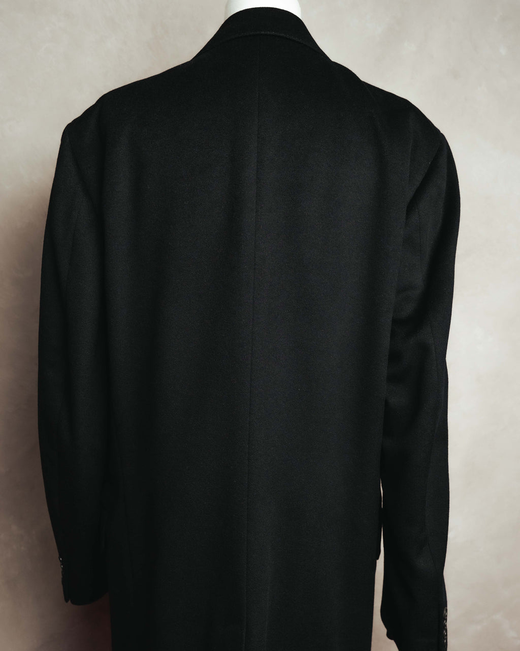 "LANVIN" 90's Classically tailored cashmere overcoat