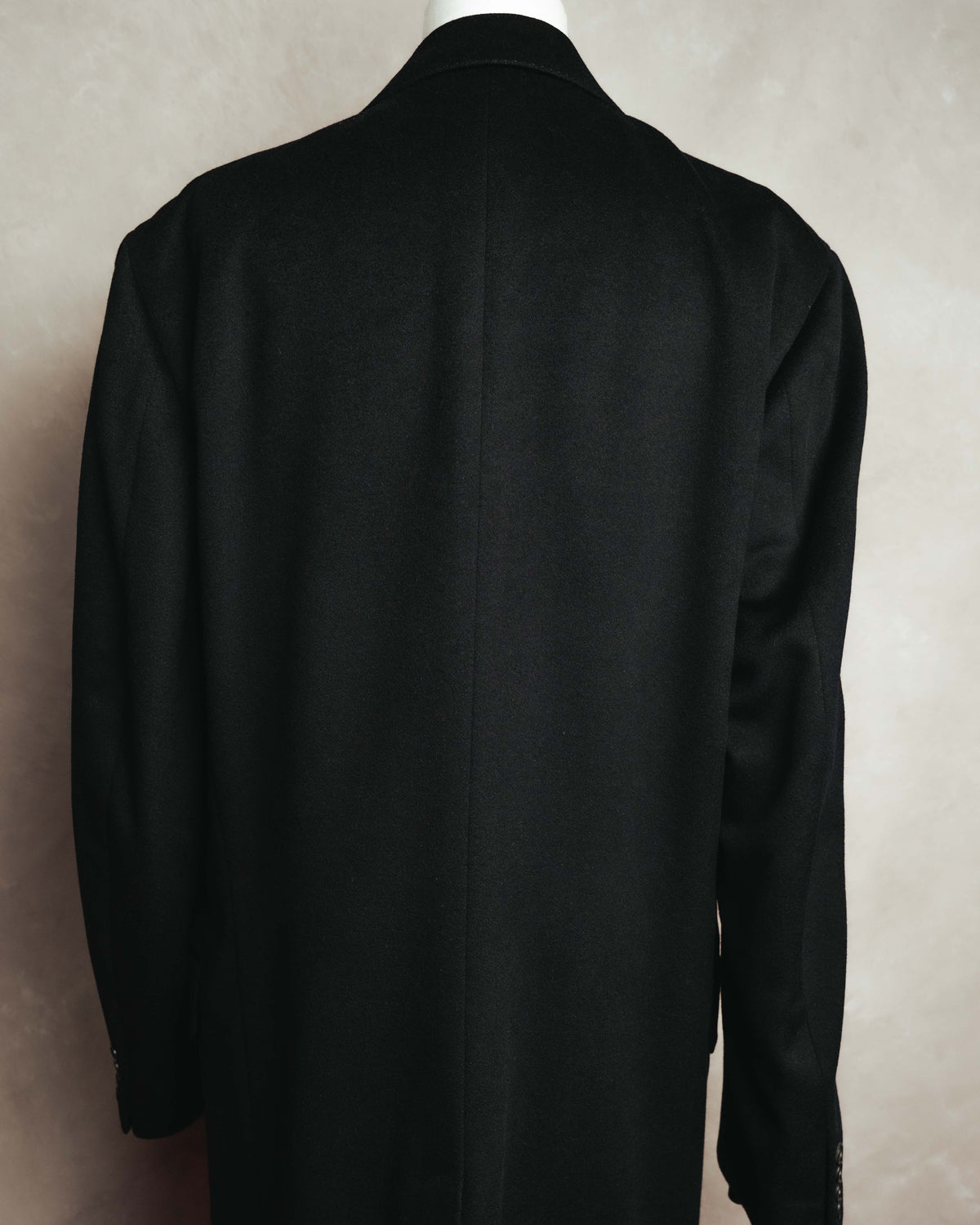 "LANVIN" 90's Classically tailored cashmere overcoat