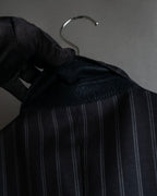 "Dolce & Gabbana" Pinstripe vertical lines emphasized tailored jacket