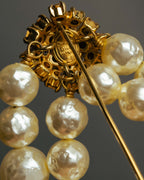 “Christian Dior” 70’s-80’s Boutique pearl rhinestone brooch