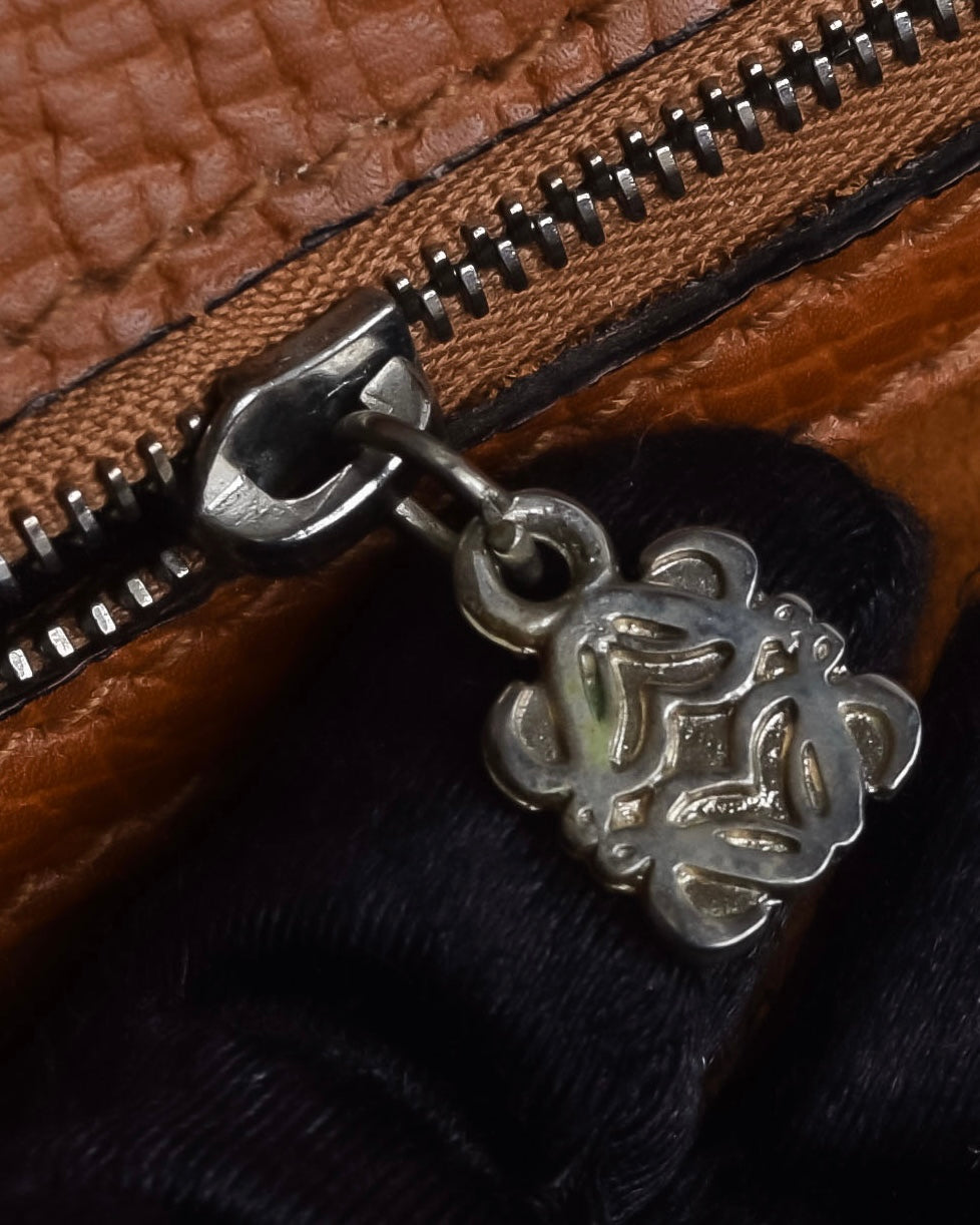 "LOEWE" Textured suede panel barcelona shoulder bag