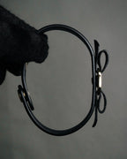 “Salvatore Ferragamo” 2010’s Vara ribbon leather bracelet