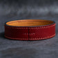 "HERMES" Margiela period burgundy leather bracelet