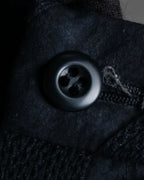 "ISSEY MIYAKE FETE" Fabric change stripe pattern wide slacks