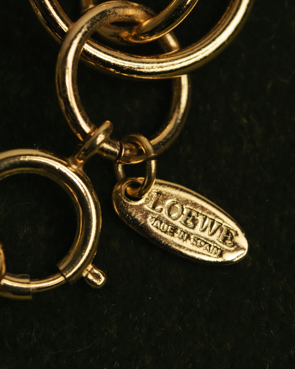 “LOEWE” 90’s-00’s gold ring chain bracelet