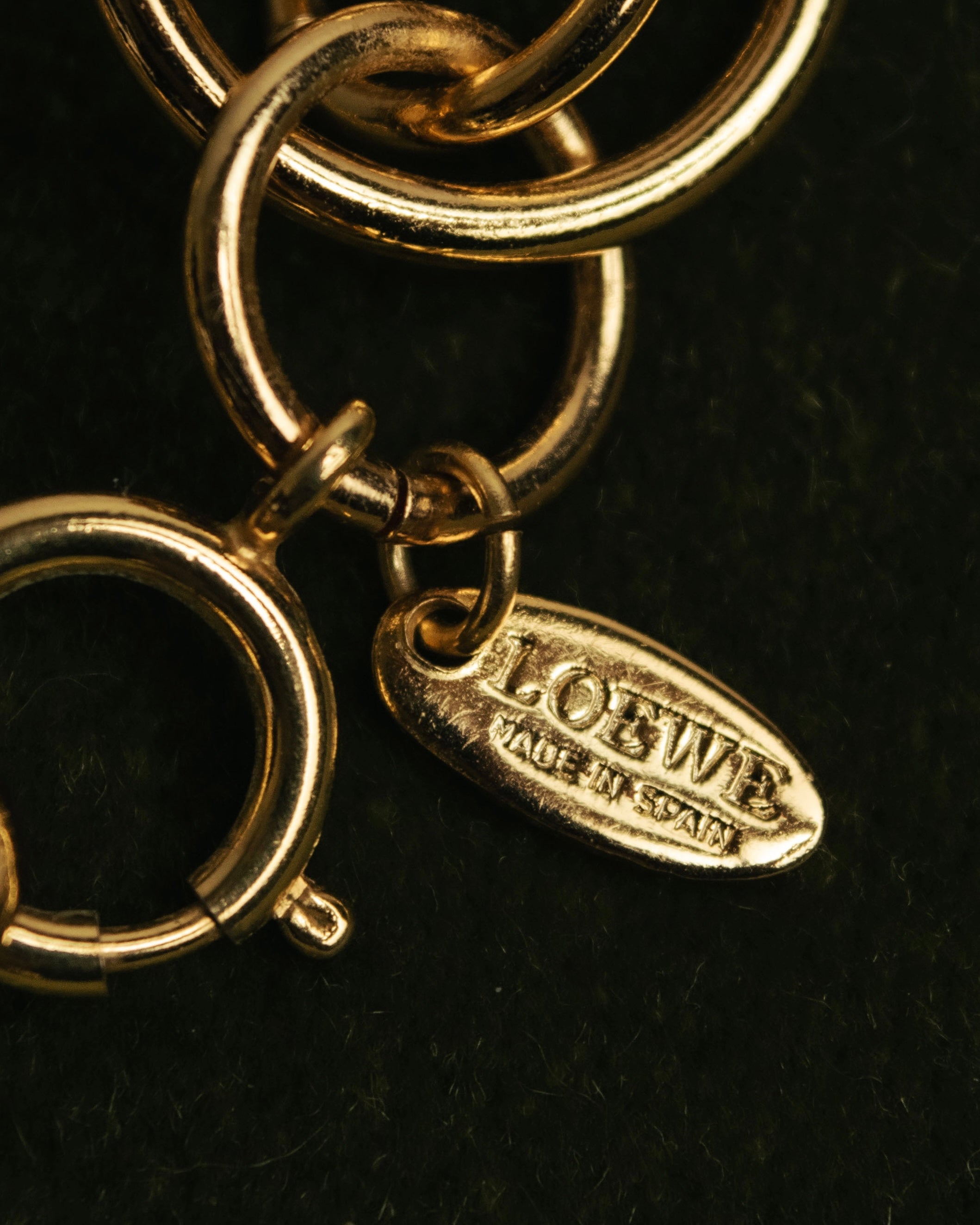 “LOEWE” 90’s-00’s gold ring chain bracelet