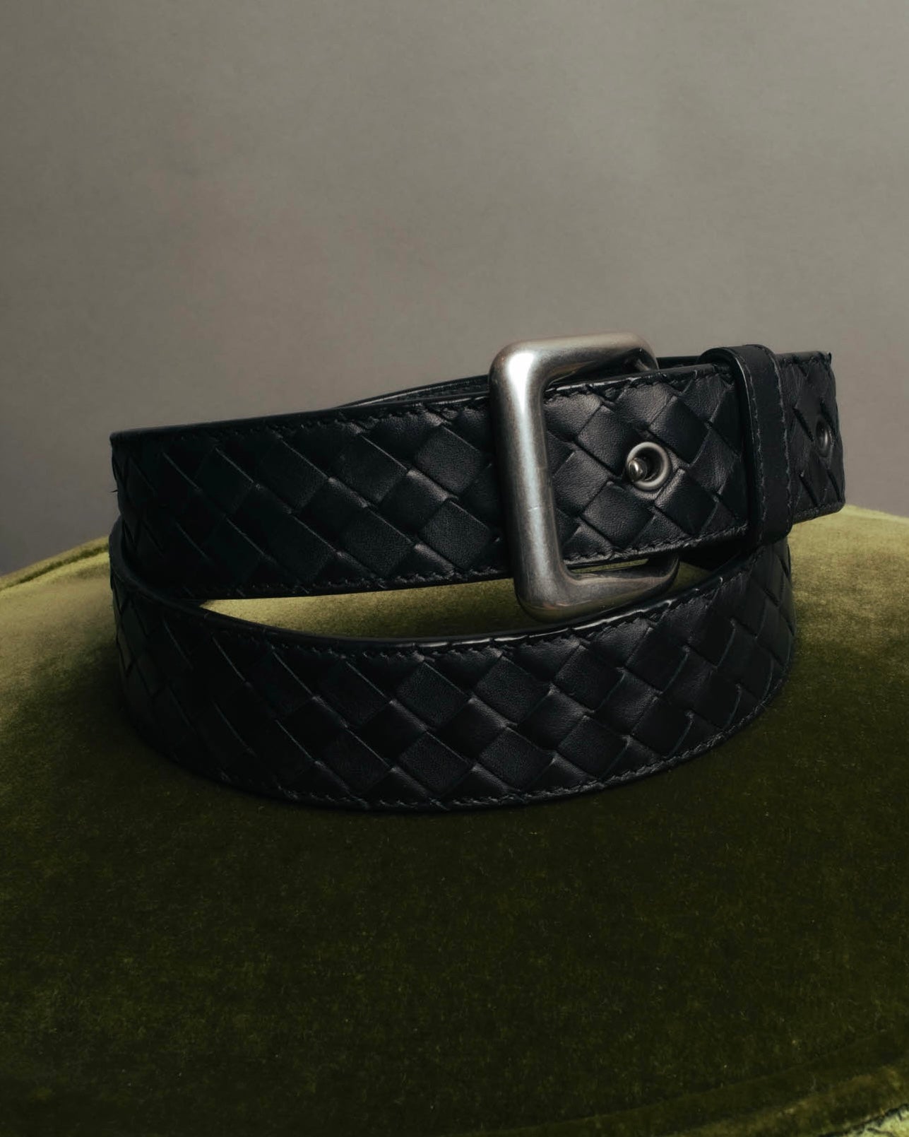 "BOTTEGA VENETA" 00's-10's Intrecciato leather belt