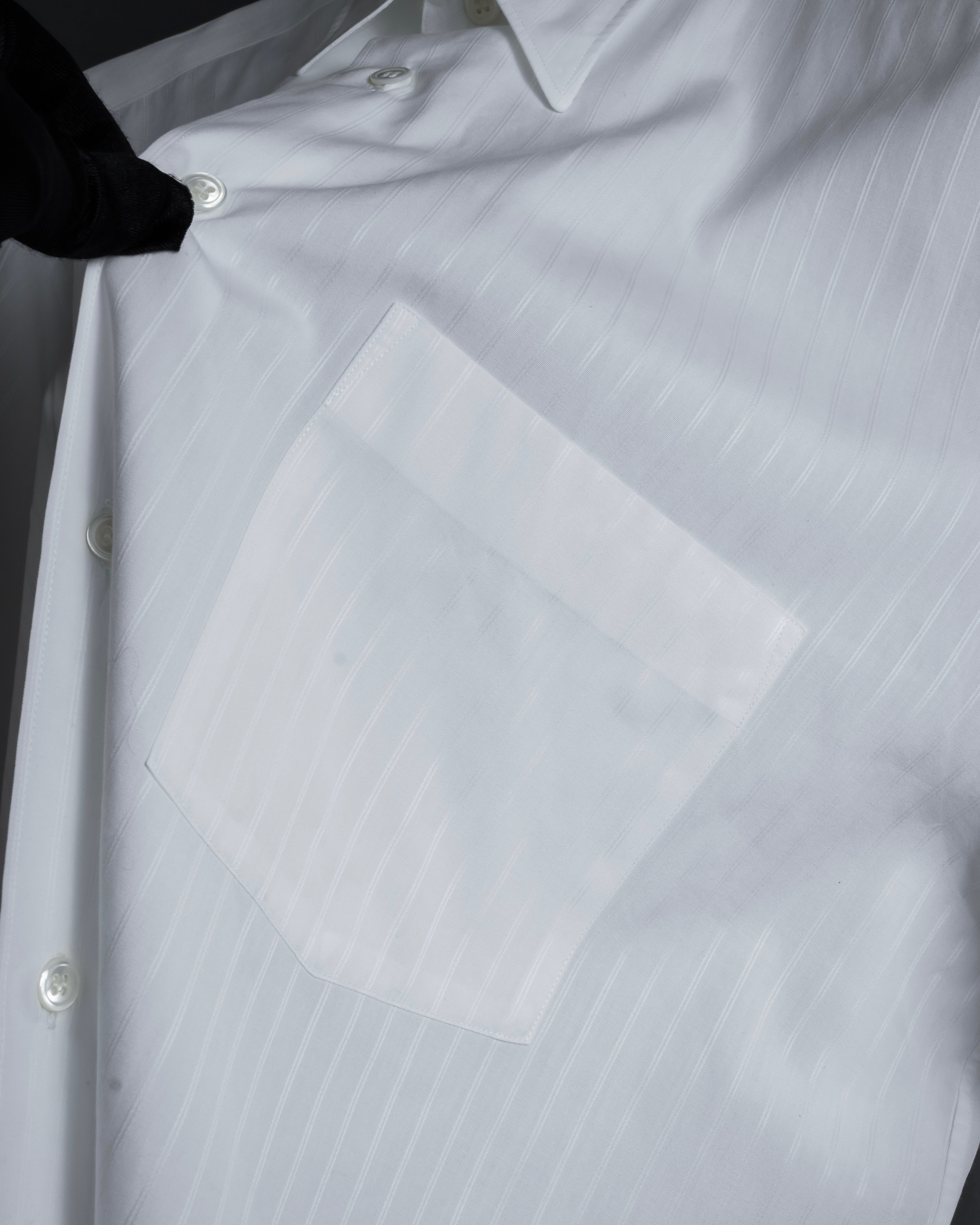 "COMME des GARCONS
HOMME" 90's Keiichi Tanaka design striped shirt