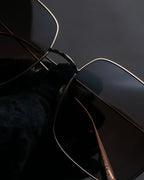 "Christian Dior" Square frame metal temple sunglasses