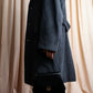 "GIANERANCO FERRE" Angora wool blend long chester coat