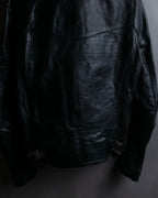 "HYSTERIC GLAMOUR" Lamb leather double riders jacket
