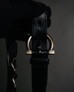 –SPECIAL– "Salvatore Ferragamo"
00’s Gancini ring-gathered nappa 2way bag