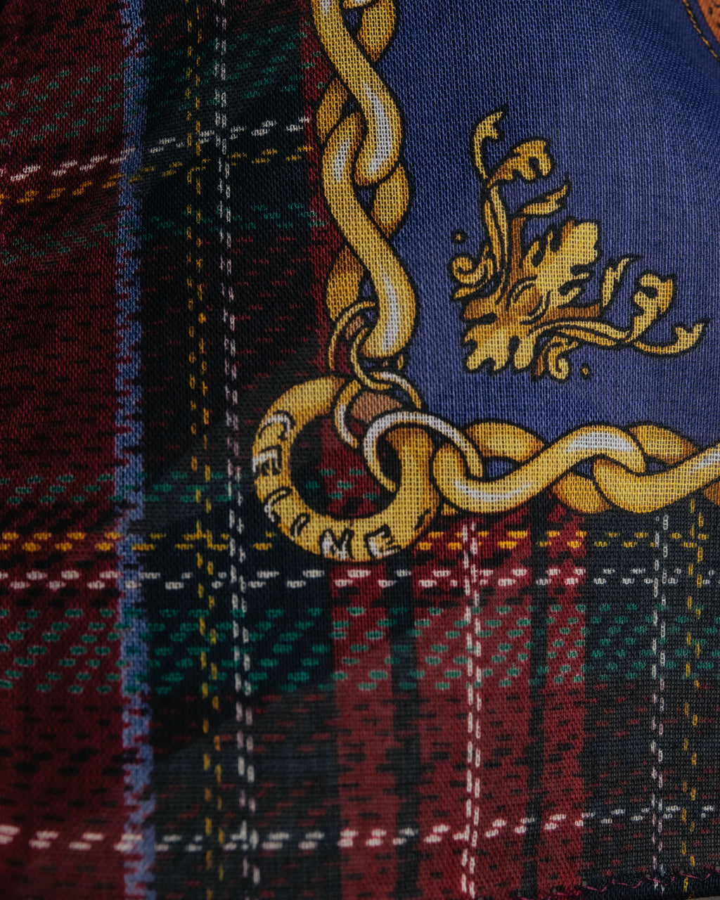 “CELINE” 2019-2024 Heraldic chain cotton scarf