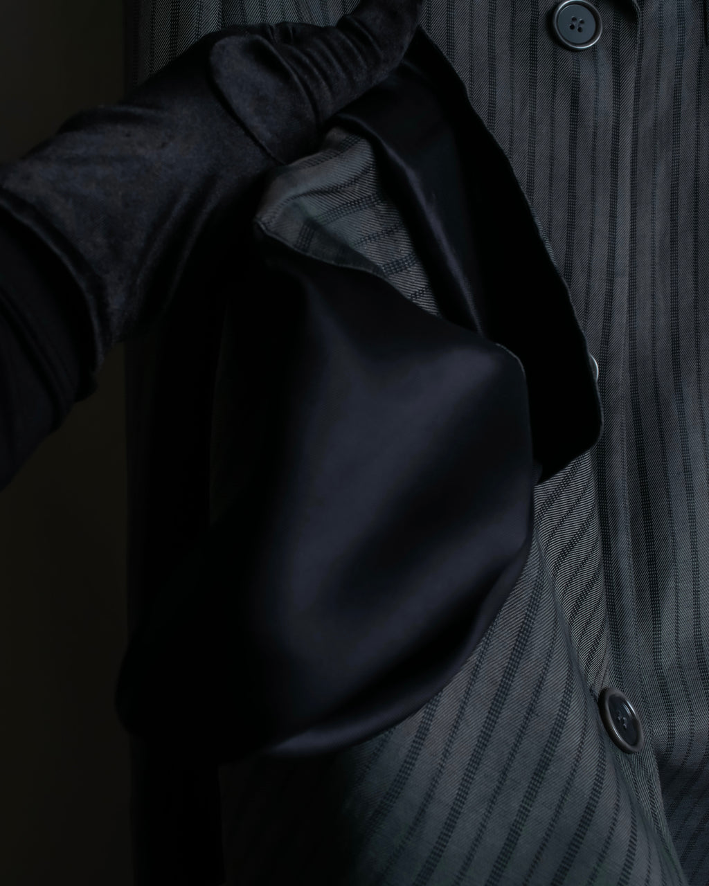 "Acne Studios" Antique design long striped coat