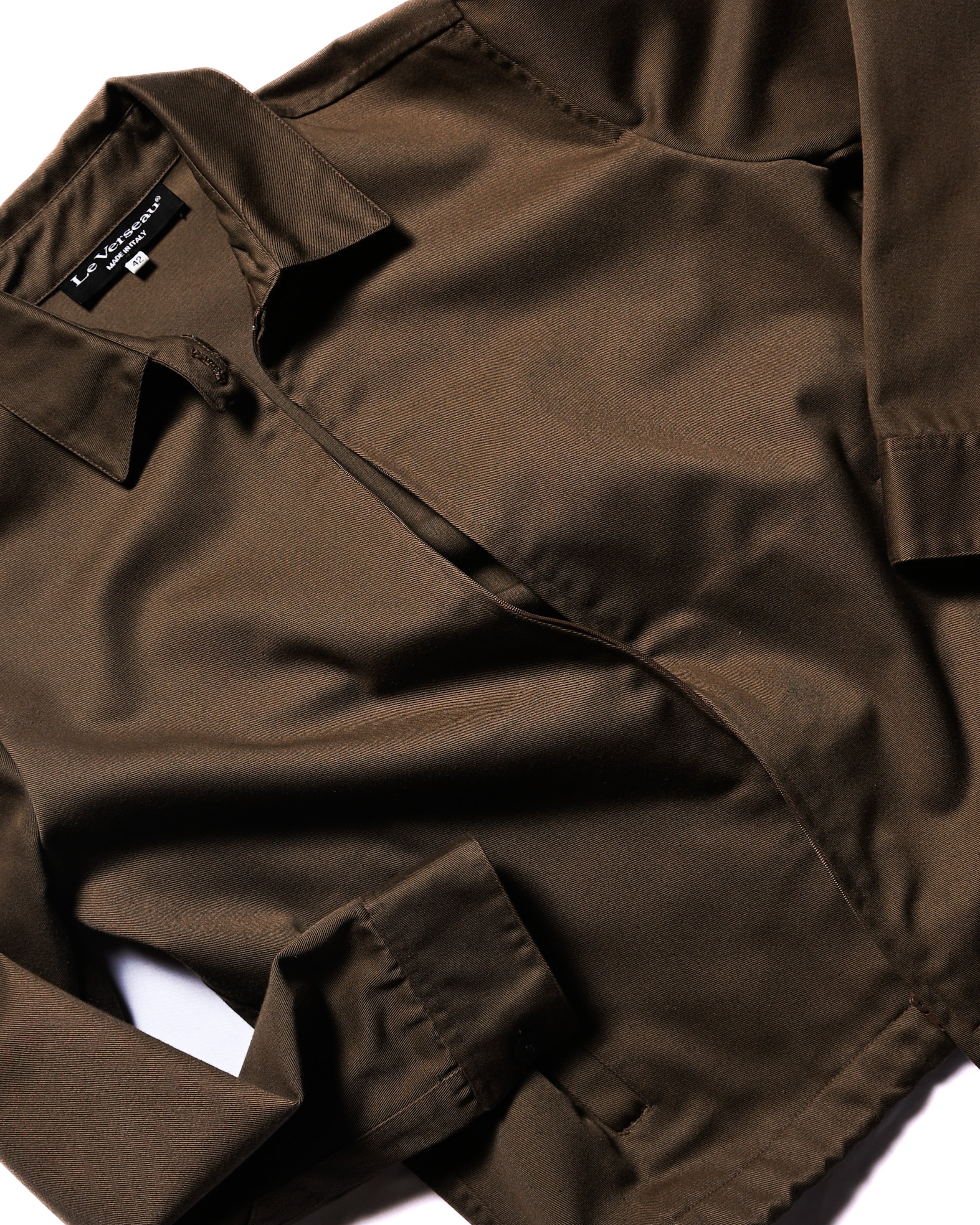 VINTAGE/ Short Length Cotton Jacket Brown