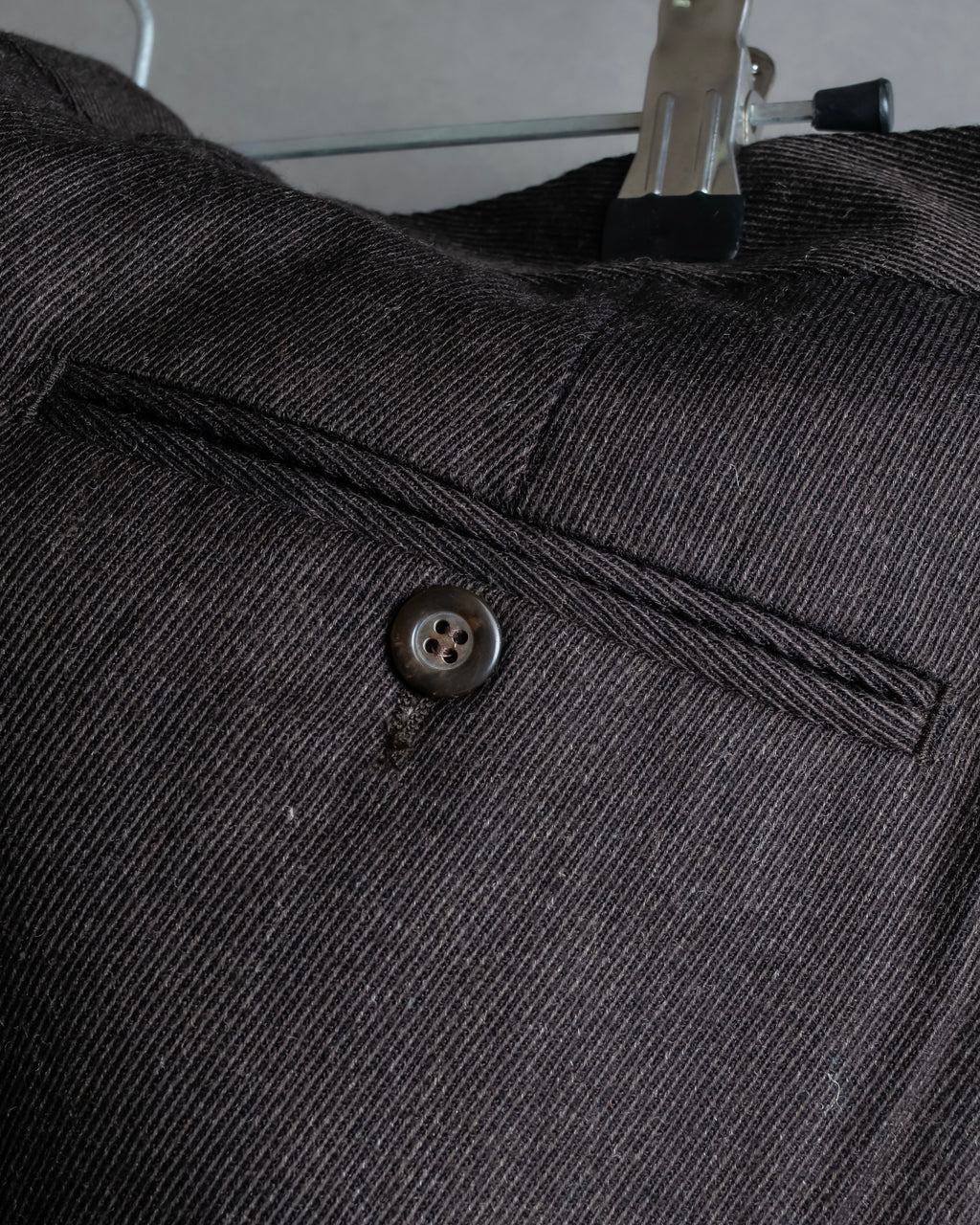 "Vintage wide tapered double-finished slacks"