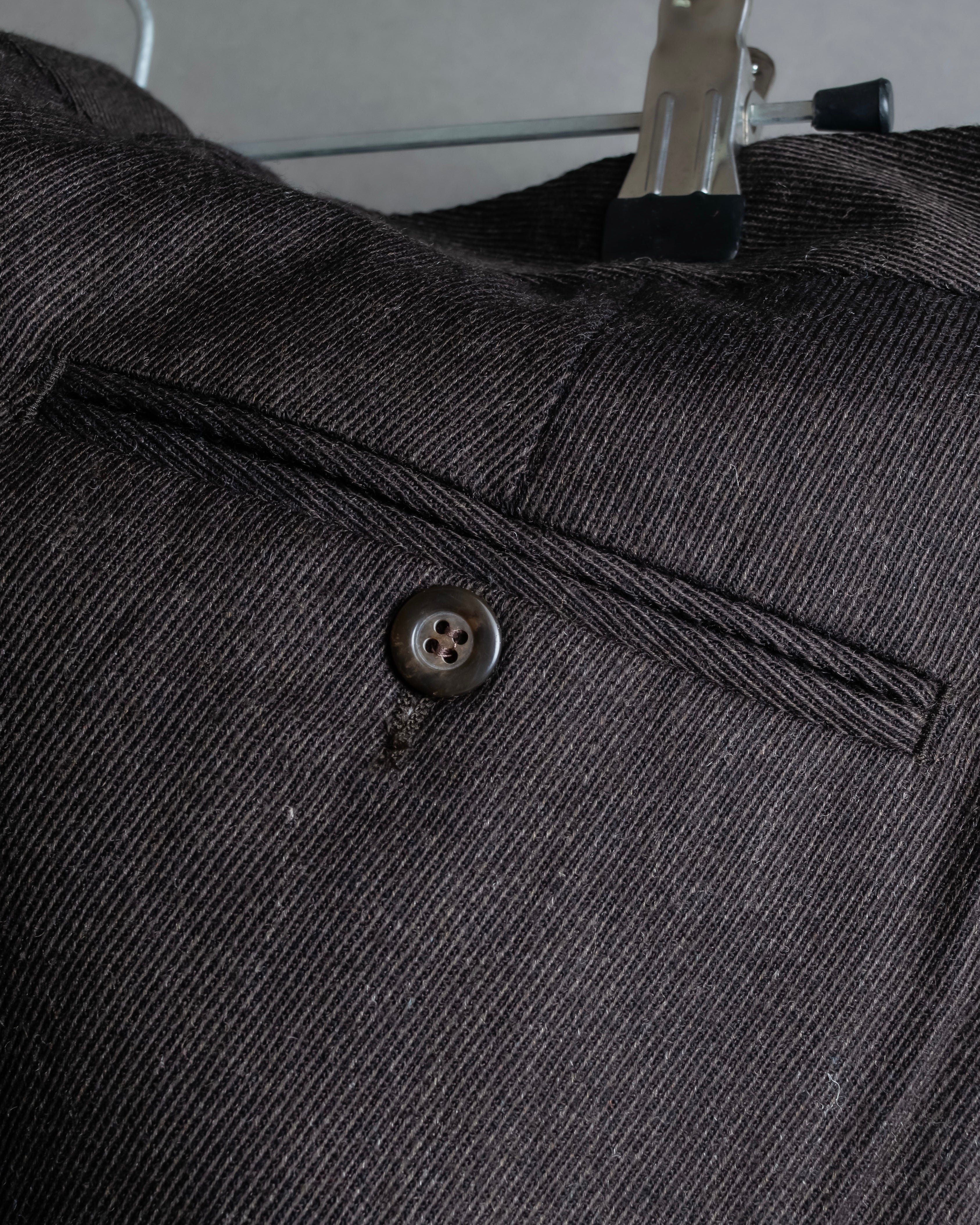 "Vintage wide tapered double-finished slacks"