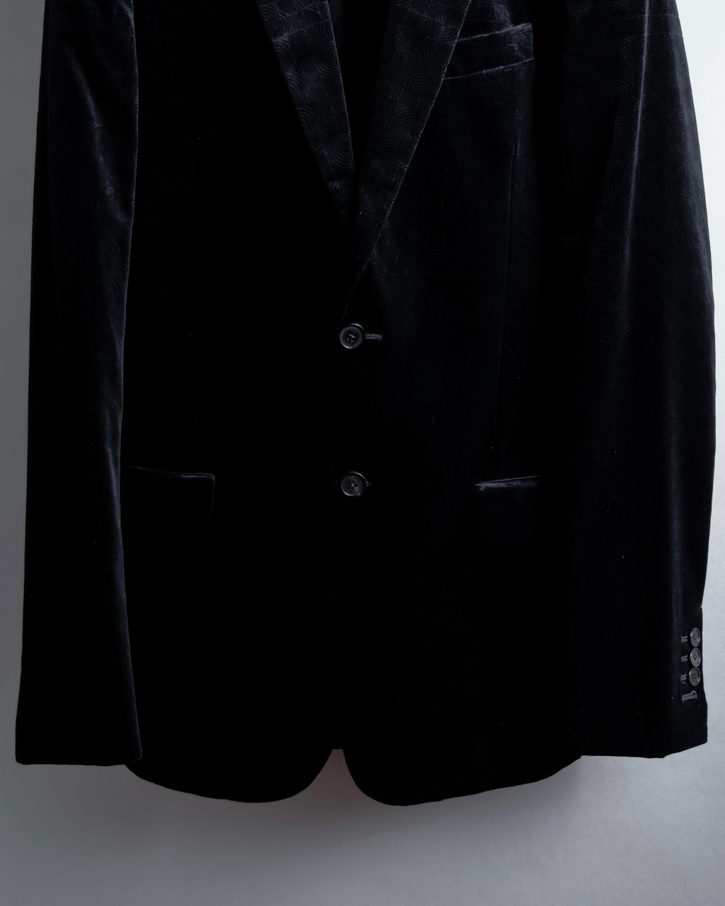 "LOUIS VUITTON" Geometric pattern velvet tailored jacket
