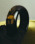 “Dior” 2002-2010 Lace embedded lucite bangle