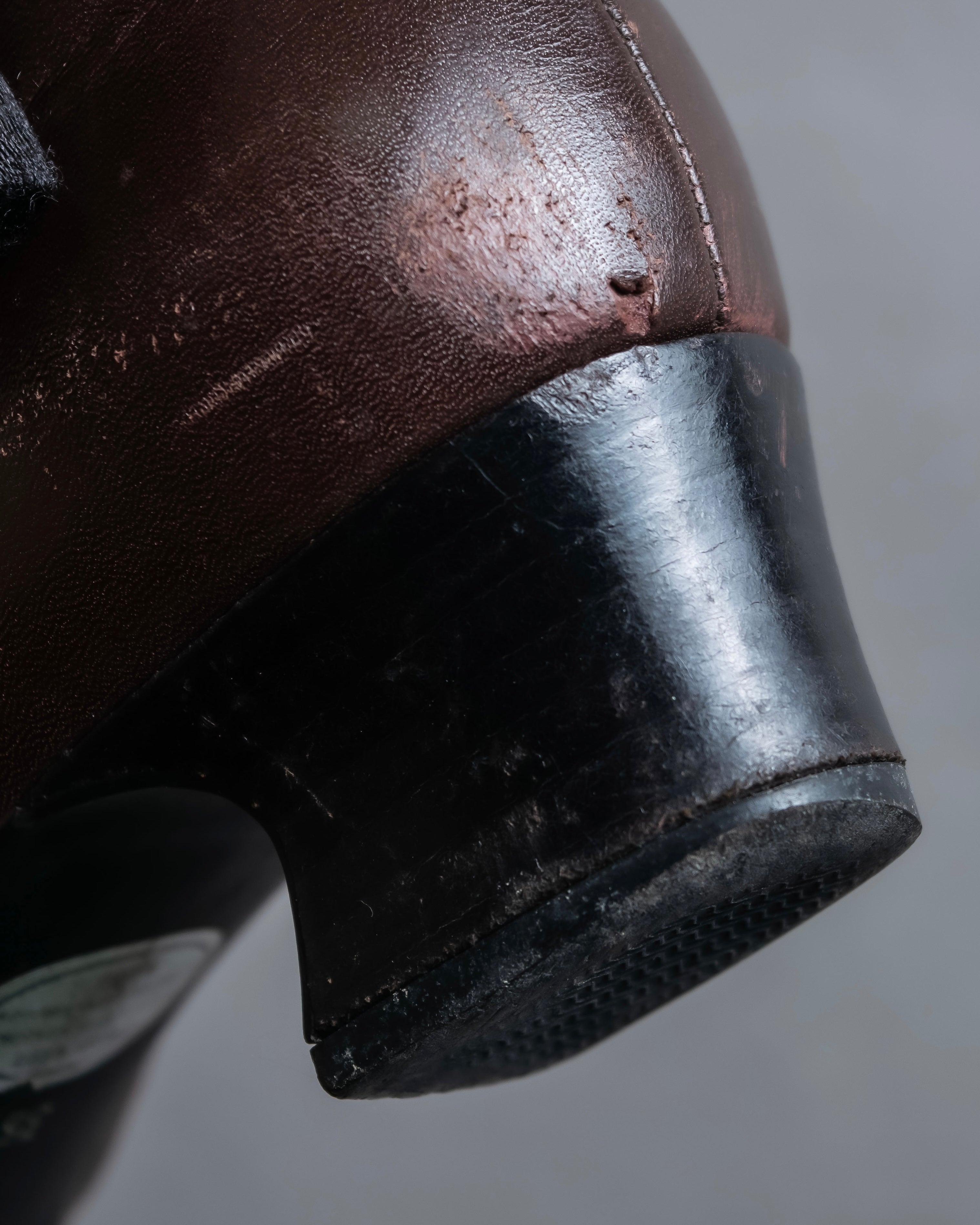 "Pinky&Dianne" Animal fur pattern lace-up heel shoes