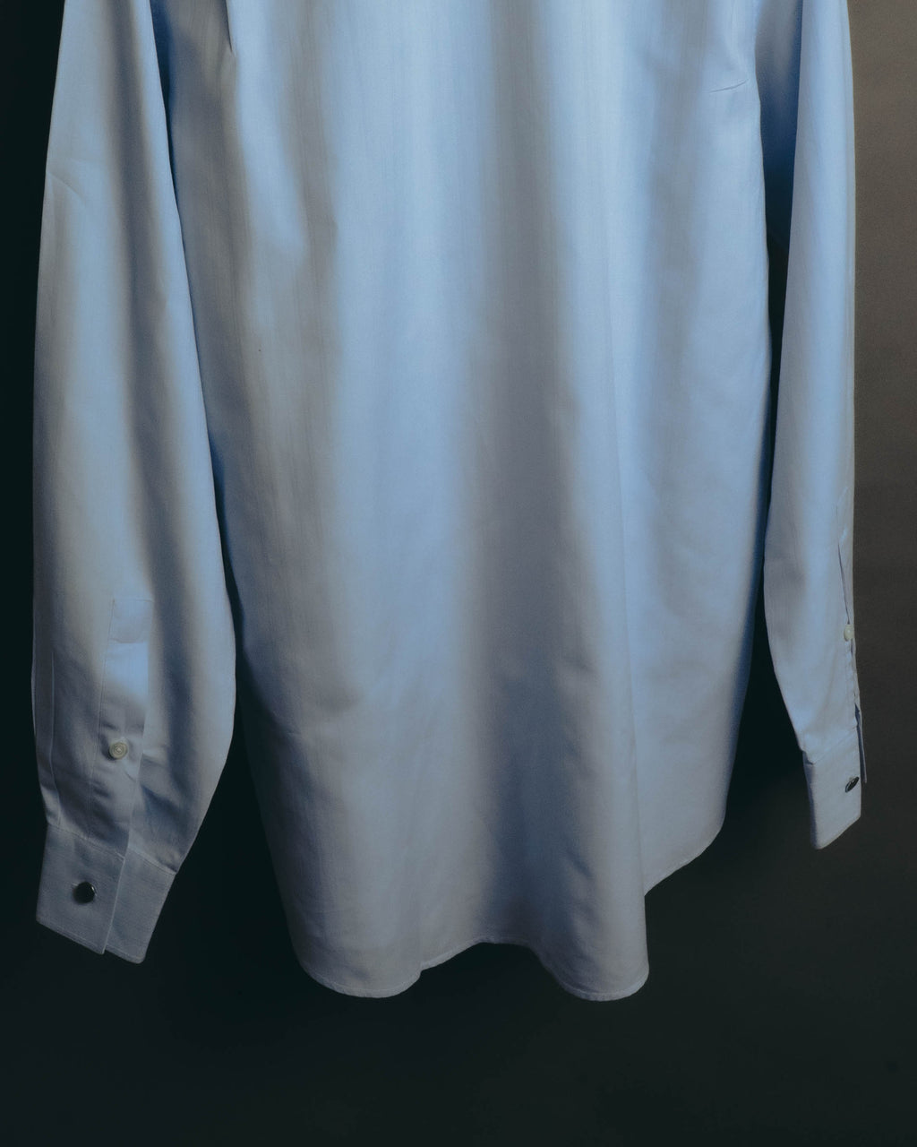 "Hermès" Vintage subtly woven cotton dress shirt