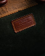 –SPECIAL– “LOEWE” 70’s-80’s Caza Cordobán embossed shoulder bag
