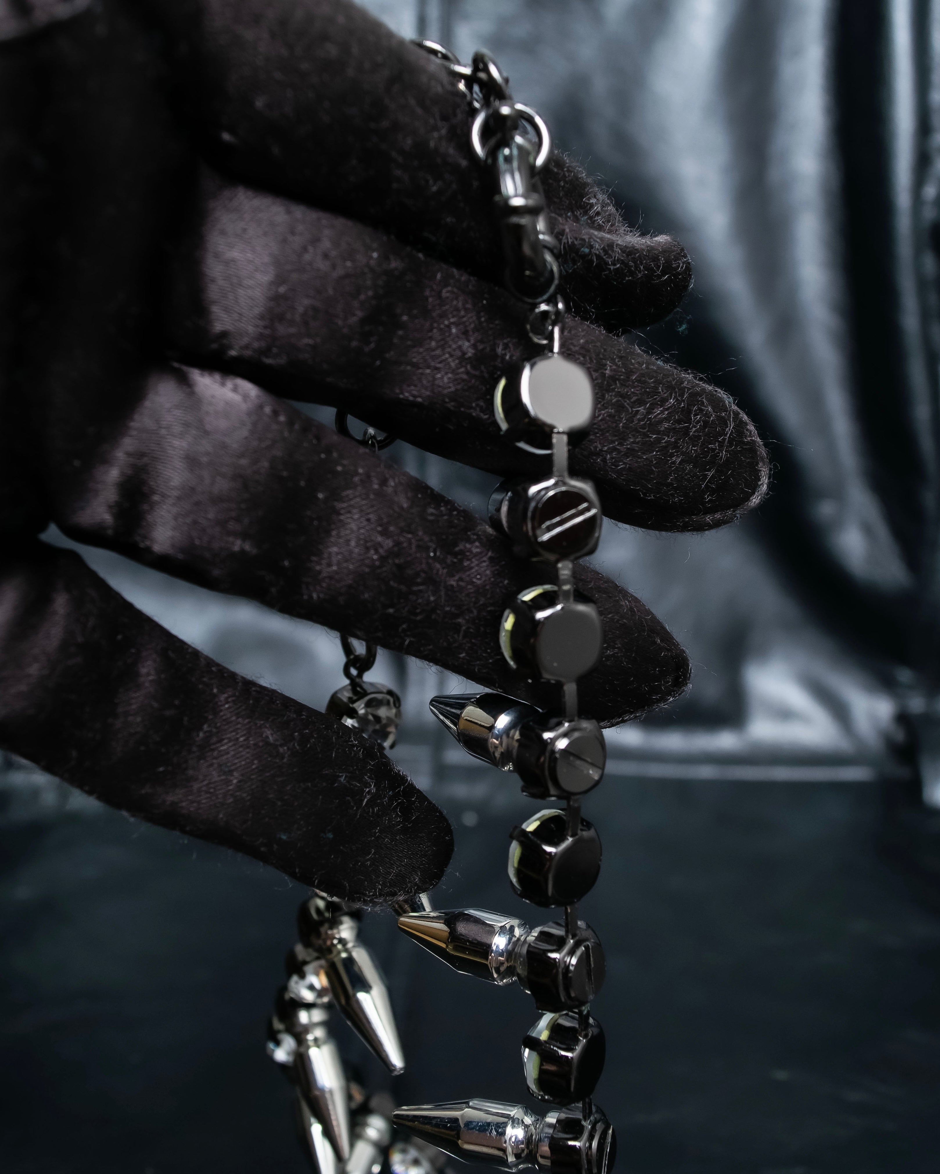 "N21 NUMERO VENTUNO" Studded diamond combination necklace