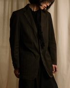 "BURBERRY" Cotton faded tailored jacket