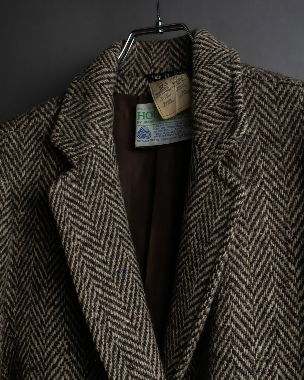 Vintage irish tweed long coat
