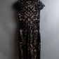 "TADASHI SHOJI" Lace docking sequin design sleeveless long dress